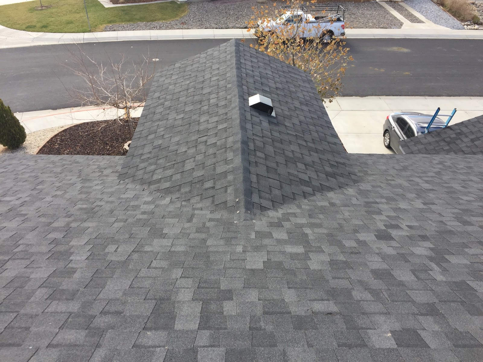 3 tab shingles on a house